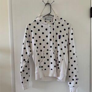 Champion extra small reverse weave polkadot hoodie